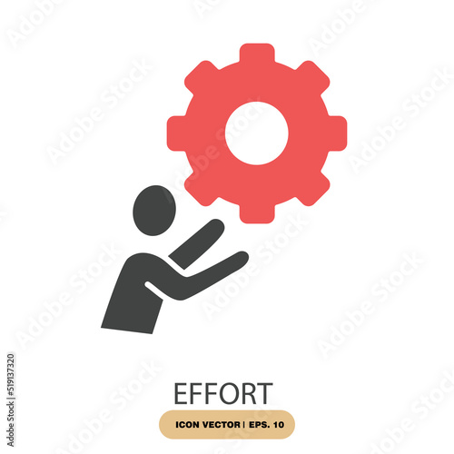 effort icons  symbol vector elements for infographic web