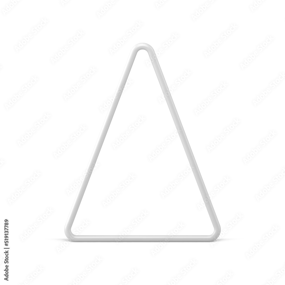 Realistic simple glossy triangle shape symbol traditional Christmas tree decorative design vector Realistic simple glossy triangle shape symbol traditional Christmas tree decorative design vector