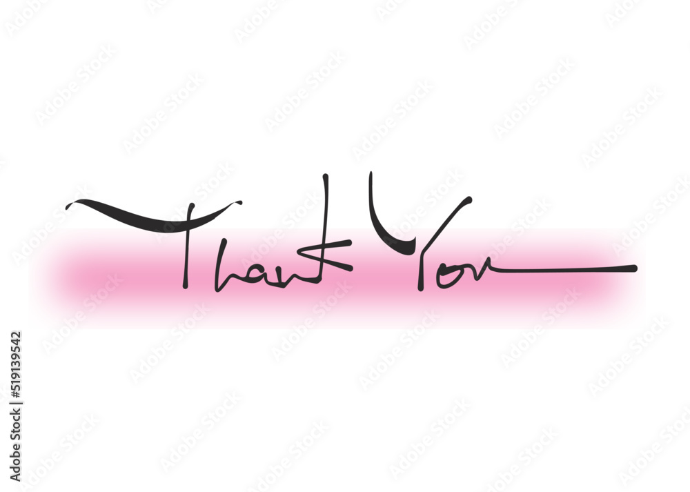 Thank you,lettering,vector,hand written,black