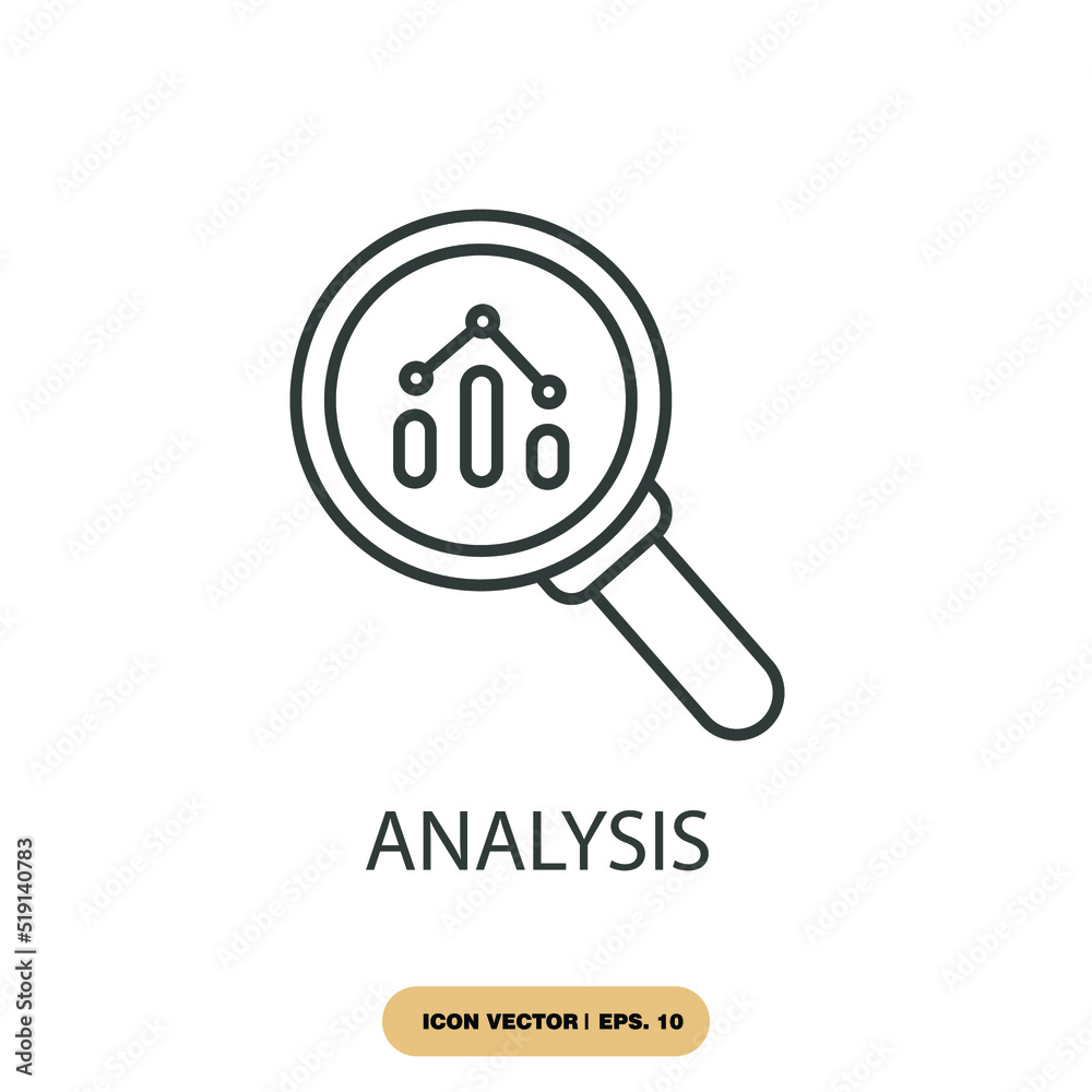analysis icons  symbol vector elements for infographic web