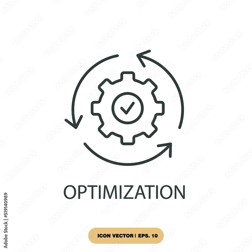 optimization icons symbol vector elements for infographic web Stock ...
