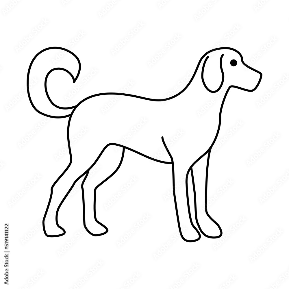 Dog icon vector design template.