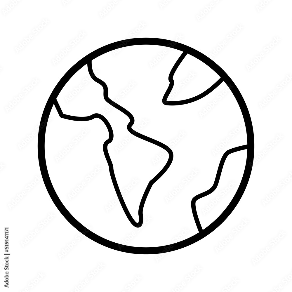 Earth icon vector design template. Earth icon vector design template.