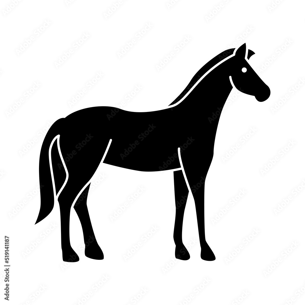 Horse icon vector design template.