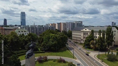 Nikke Monument dedicated to the Heroes of Warsaw
Drone flight around the monument in Warsaw downtown. In between, rollovers, crossings, tilt photo