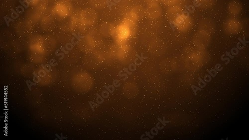 Abstract Blurry Bokeh Lights with Dust Particles Background. 4K Looped Video.