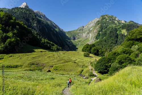 route to the port of Vénasque, Luchon, Pyrenean mountain range, France