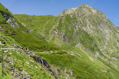 route to the port of Vénasque, Luchon, Pyrenean mountain range, France
