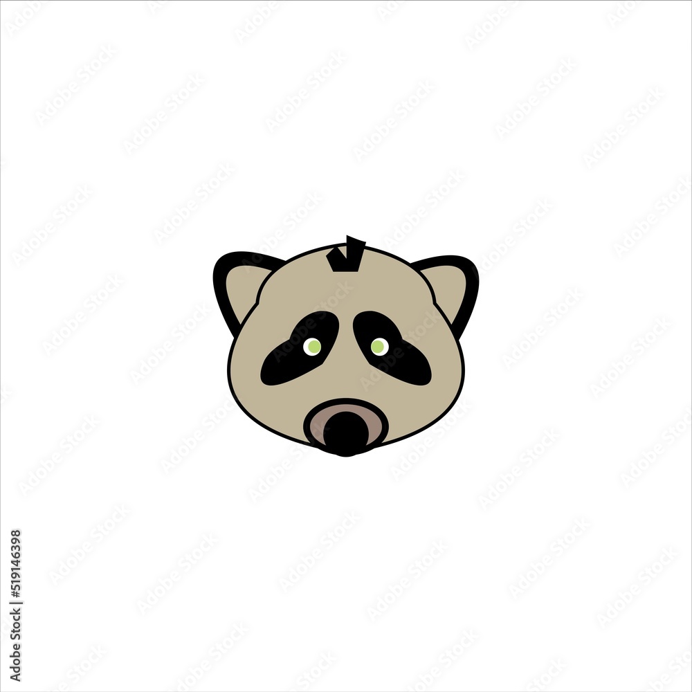 Bear head cartoon icon design illustration template web Bear head cartoon icon design illustration template web