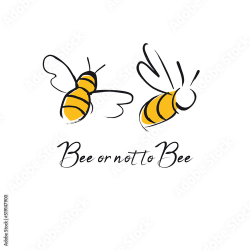 Tableau sur toile Bee or not to bee