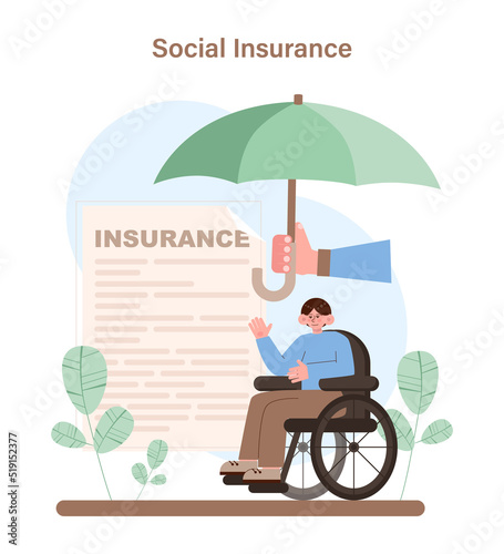 Medical insurance concept. Idea of security and protection of life and health
