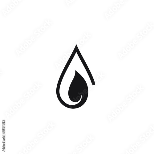 combination water drop and leaf vector images