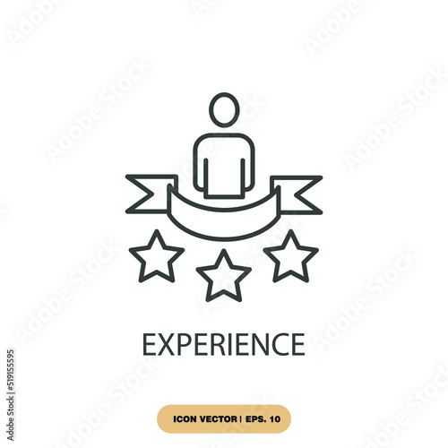 experience icons symbol vector elements for infographic web