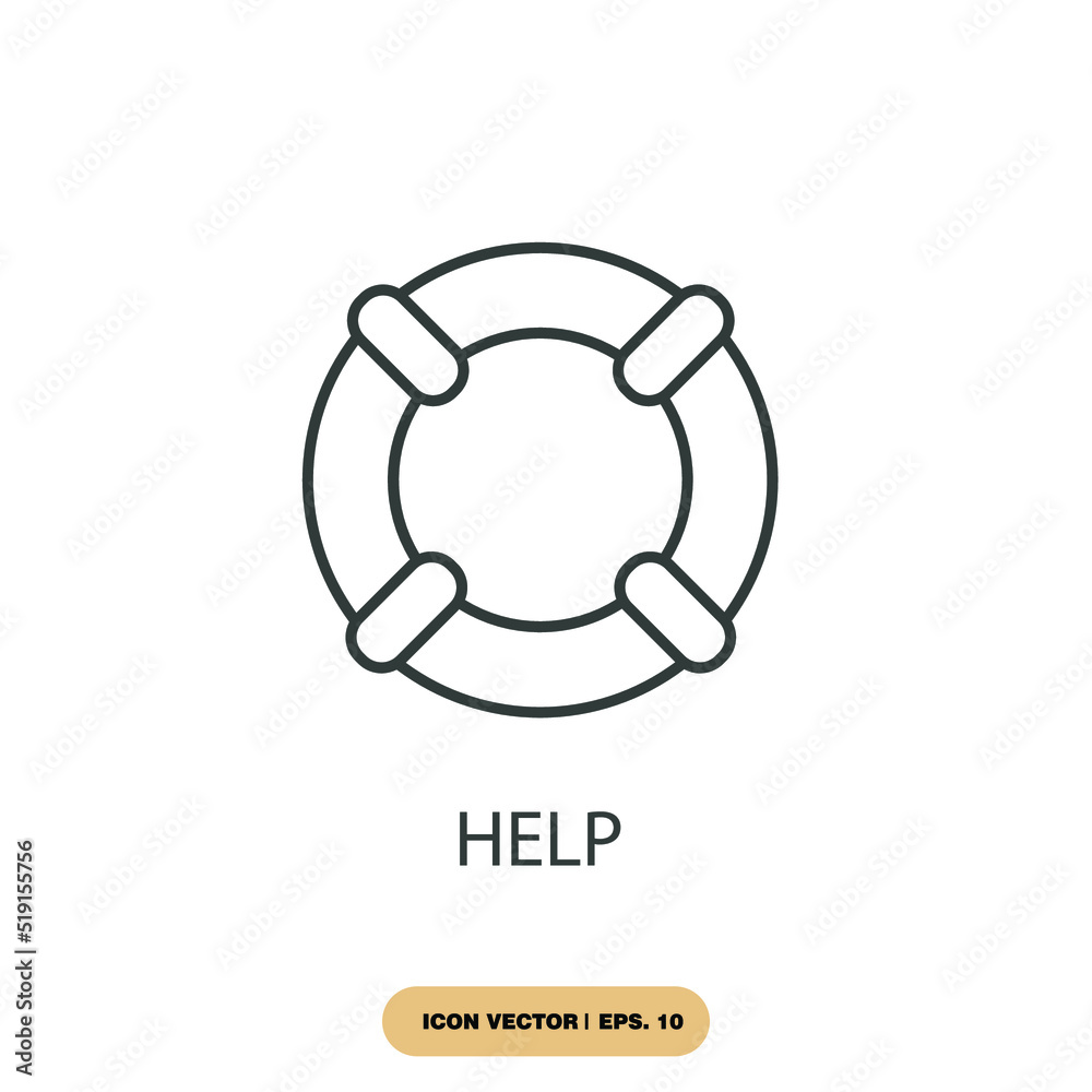 help icons  symbol vector elements for infographic web
