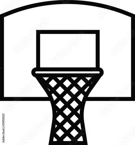 Basketball Net Vector Icon Illustration