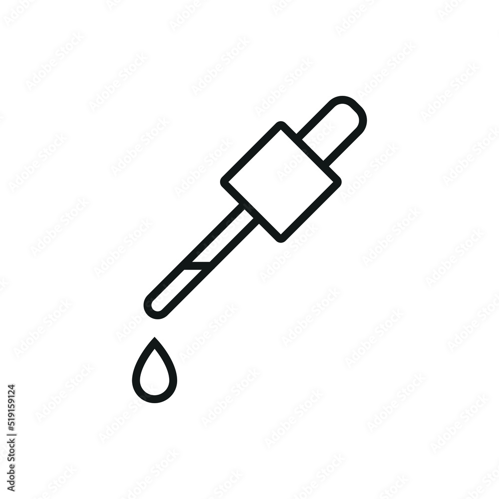 Dropper icon - editable stroke