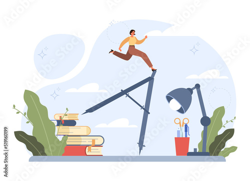 Balance concept. Idea of stability challenge, abstract, business