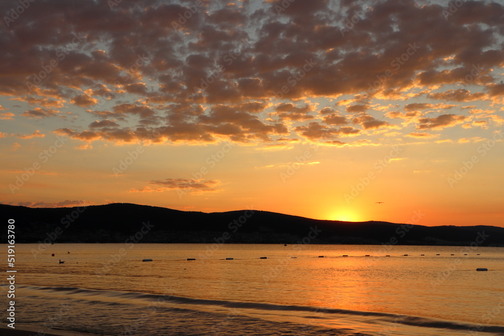 Fototapeta premium Sunrise, Sunny Beach, Bulgaria