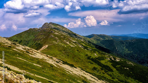 Mt. Dumbier, Low Tatras National Park, Carpathians, Slovakia. Summer mountain landscape. photo