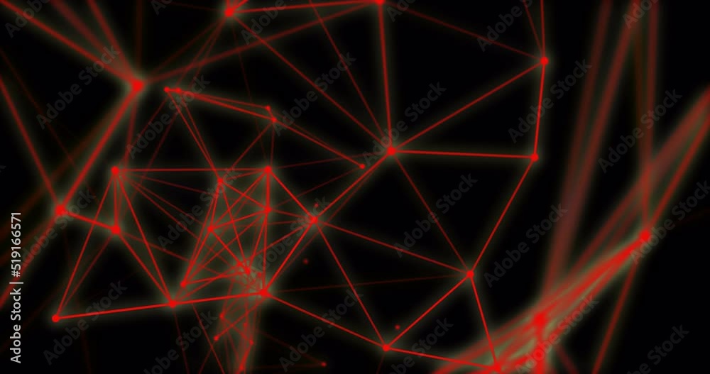 Red orange Geometrical polygonal Lines And Dots move randomly, loop, alpha channel, transparent background. Concept of molecules, data, space, wallpaper, futuristic future, blood molecules, body dna Red orange Geometrical polygonal Lines And Dots move randomly, loop, alpha channel, transparent background. Concept of molecules, data, space, wallpaper, futuristic future, blood molecules, body dna