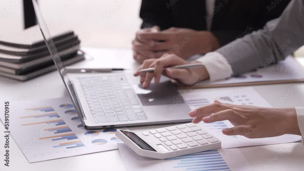 The financiers are calculating personal taxes for their customers. The financiers are calculating personal taxes for their customers.