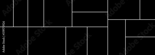 Vector empty photo frame. Collage template. Frames for memory.