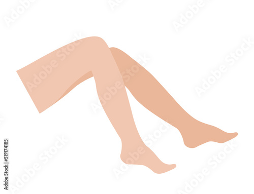 Female legs silhouette photo