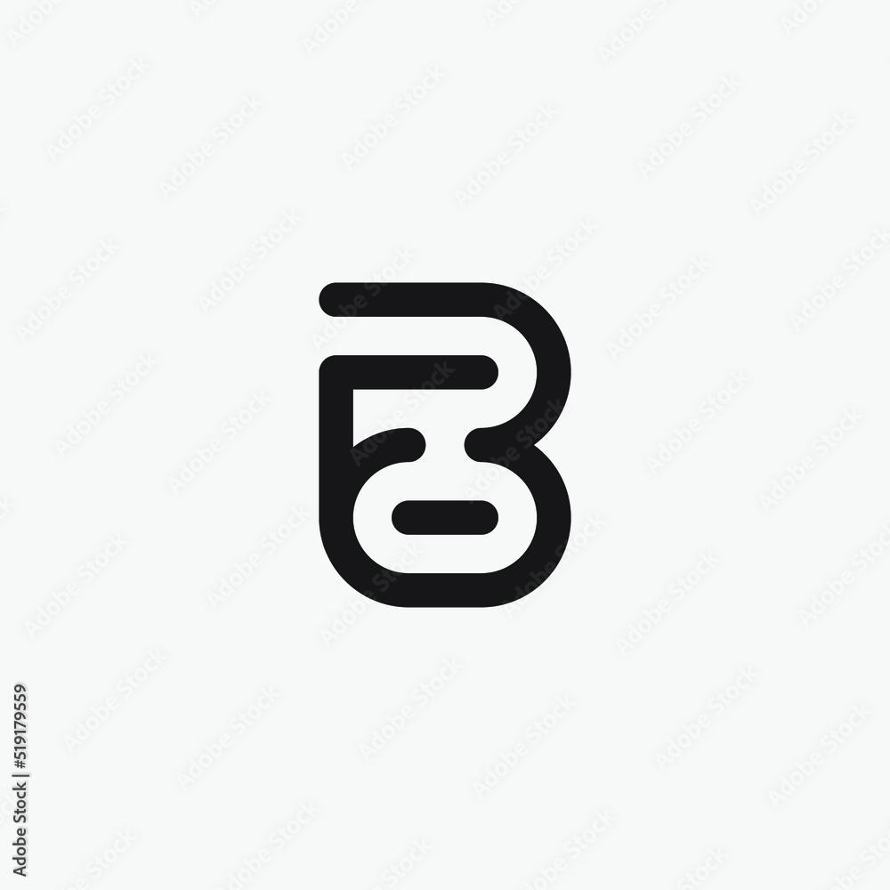 Initial FB monogram logo template. Initial FB monogram logo template.