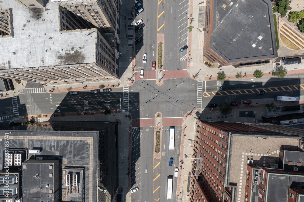 Aerial of Albany Intersection 