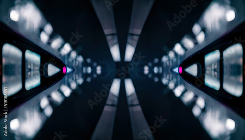 Modern neon background. Und...