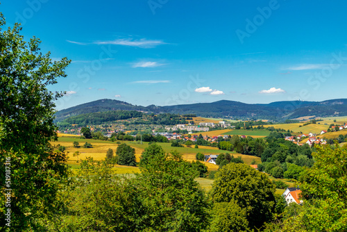 Sommerwanderung durch die sch  ne Natur von Schmalkalden - Th  ringen - Deutschland