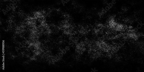 Abstract background with gray dust overlay particle abstract grunge texture and texture effect isolated on black. White powder explosion on black background. Abstract white dust texture. paper texture