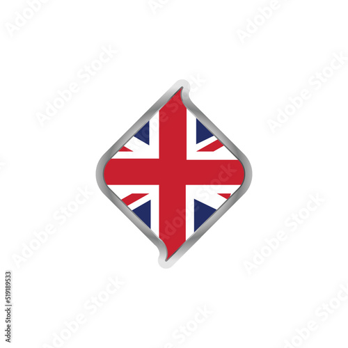 U.K. flag sticker isolated design Free Download U.K. flag sticker isolated design - GFXLoad