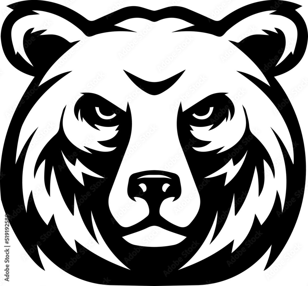 Angry and serious bears vector illustration Angry and serious bears vector illustration