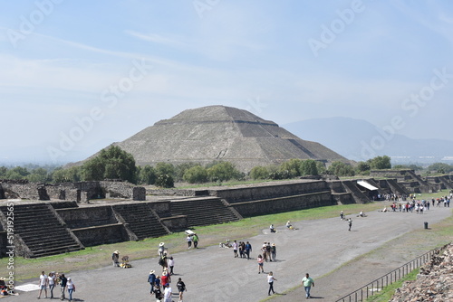 Pyramid of the Sun God from Quetzalpapalotl, Wide Shot photo