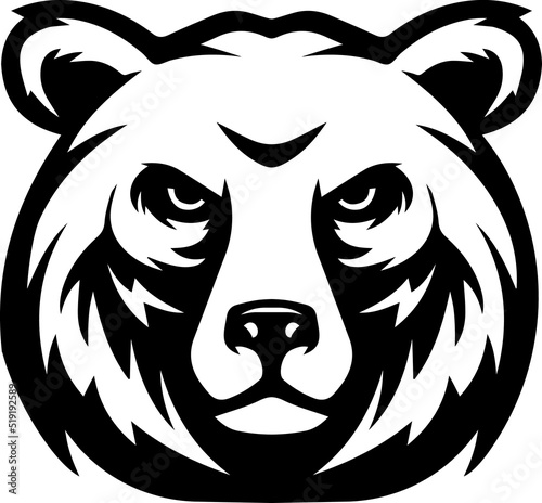 Angry and serious bears vector illustration