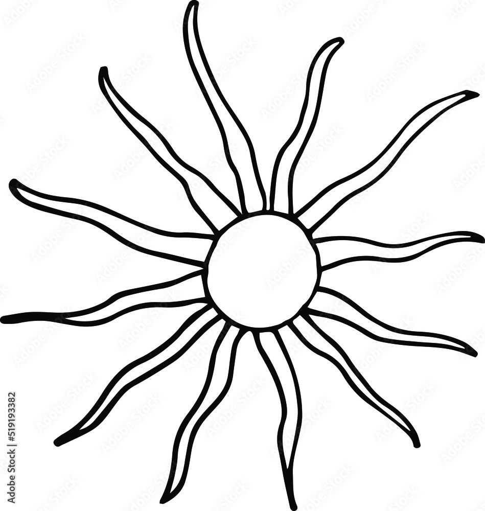 Sun illustration . Hand-drawn doodles illustration.
Line art. Sun illustration . Hand-drawn doodles illustration.
Line art.
