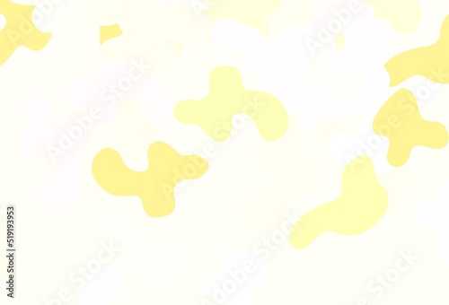 Light Red, Yellow vector texture with abstract forms.