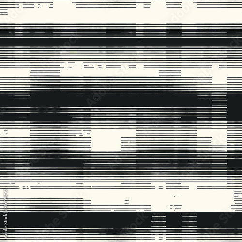 Monochrome Moiré Effect Textured Striped Pattern