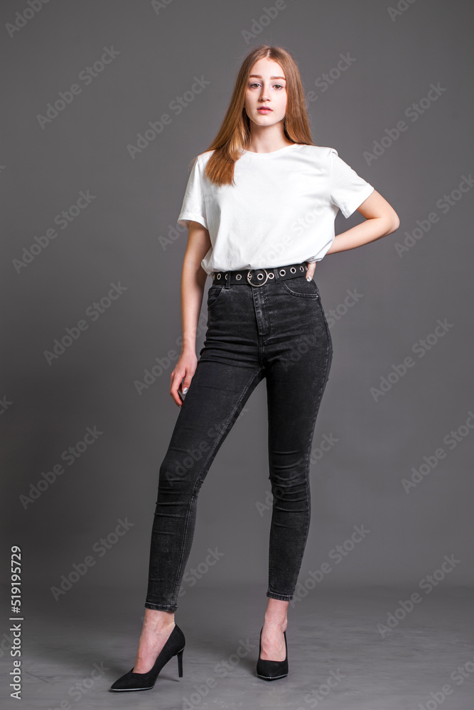 Fashion portrait of a young beautiful woman Fashion portrait of a young beautiful woman