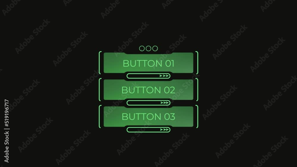 Green animated HUD ui element with alpha Green animated HUD ui element with alpha