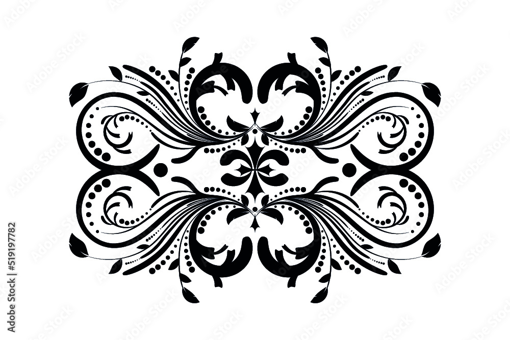 Floral ornaments for decorative phenomena or t shirt design and seamless pattern.