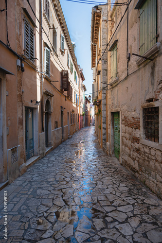 old town of rovinj after the rain