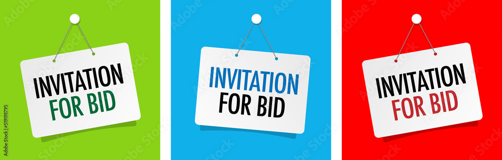Fotografia Invitation for bid