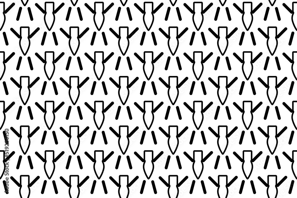 Seamless pattern completely filled with outlines of garland light bulb symbols. Elements are evenly spaced. Vector illustration on white background Seamless pattern completely filled with outlines of garland light bulb symbols. Elements are evenly spaced. Vector illustration on white background