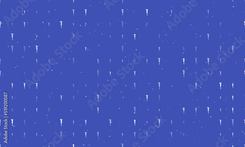 Seamless background pattern of evenly spaced white sexy woman images of different sizes and opacity. Vector illustration on indigo background with stars