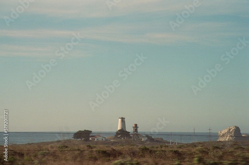 lighthouse in the distance