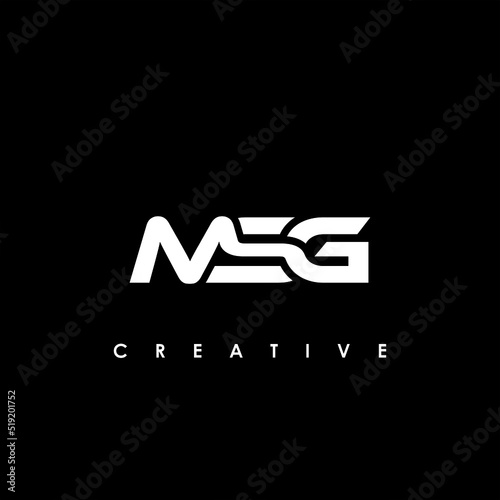 MSG Letter Initial Logo Design Template Vector Illustration