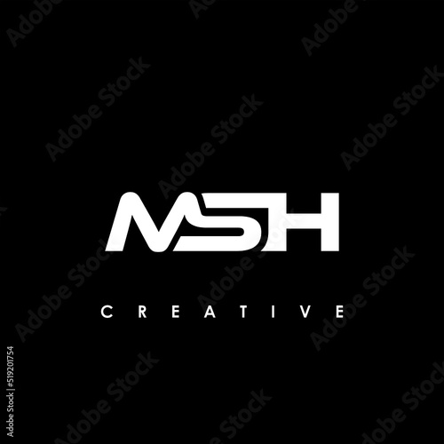 MSH Letter Initial Logo Design Template Vector Illustration photo