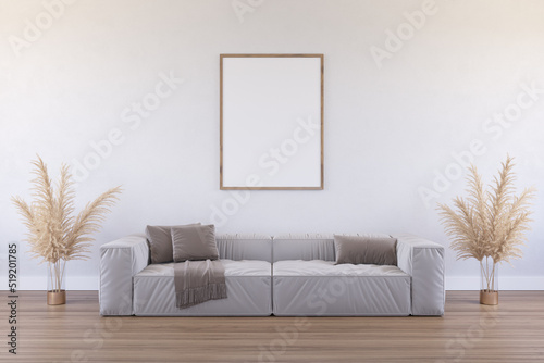 3D visualization of the interior of a room in a modern style